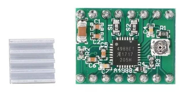 Driver Motor Passo A4988 P/ Placa Ramps Pololu Grbl Reprap Impressora 3D - Foto 5