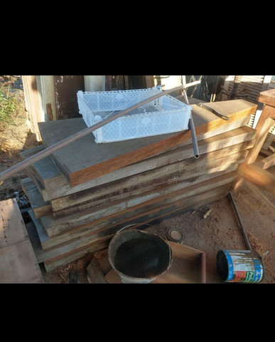 Vendo lote de pedaços de pranchas em ipê