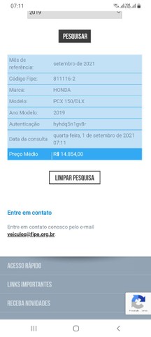 OPORTUNIDADE HONDA PCX 150/DLX 19/19
