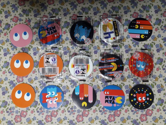 Coleção Tazo Pac Man Elma Chips lote com 15 tazos  - Foto 2