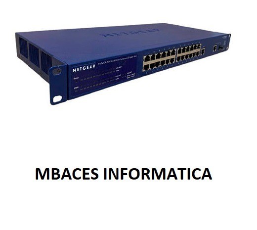 Switch Fast Netgear Fs726t 24 Portas  2 Portas Gigabit Rj45