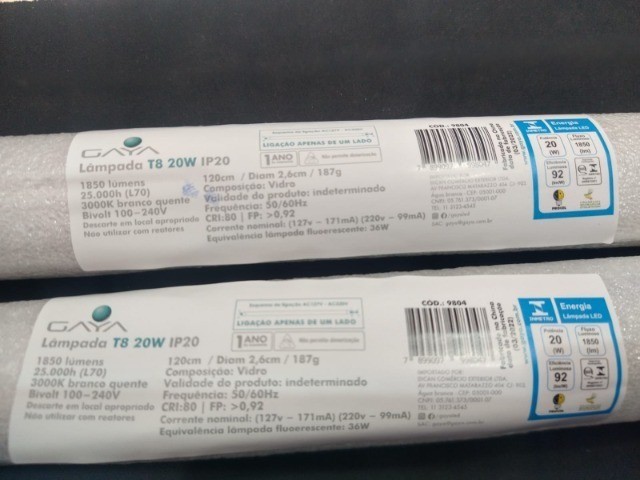 T8 Lâmpada - 3000k branco quente - 120cm Promoção !!! Atacado  e  Varejo  Jk Eletronicos  - Foto 3