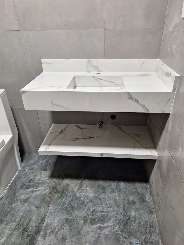 Bancadas,lavatorios,pias esculpidas em porcelanato. - Foto 5