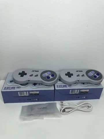 SF900 Retrô Videogame Super Nintendo 1500 Jogo 2 Controles Sem Fio Para Dois  Jogadores - Escorrega o Preço