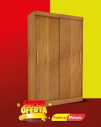Guarda Roupa 2 Portas de Correr 2 Gavetas Super Lindo Fazemos Entrega Novo