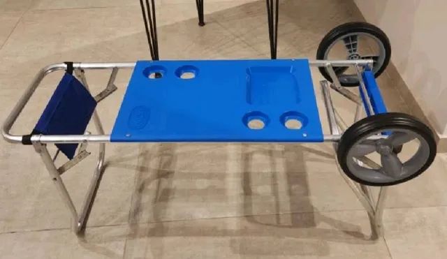Carrinho de Praia em Alumínio com Extensor Mor