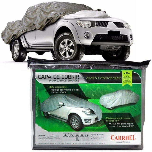 capa cobrir  forrada parcial hillux dupla