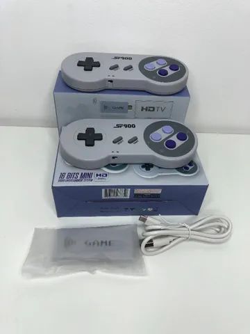 SF900 Retrô Videogame Super Nintendo 1500 Jogo 2 Controles Sem Fio Para Dois  Jogadores - Escorrega o Preço