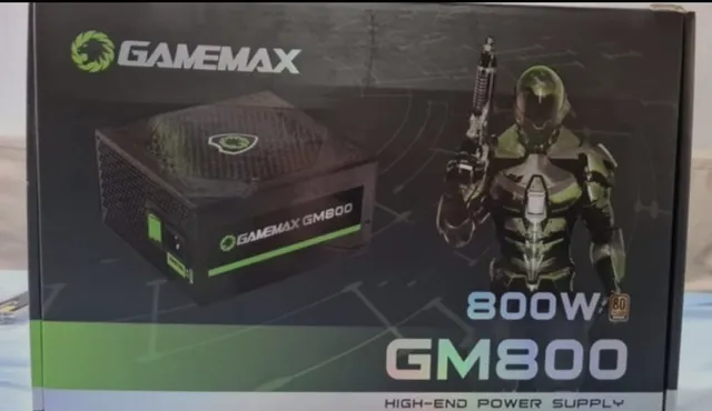 Fonte Gamemax GM800 800W, 80 Plus Bronze, PFC Ativo