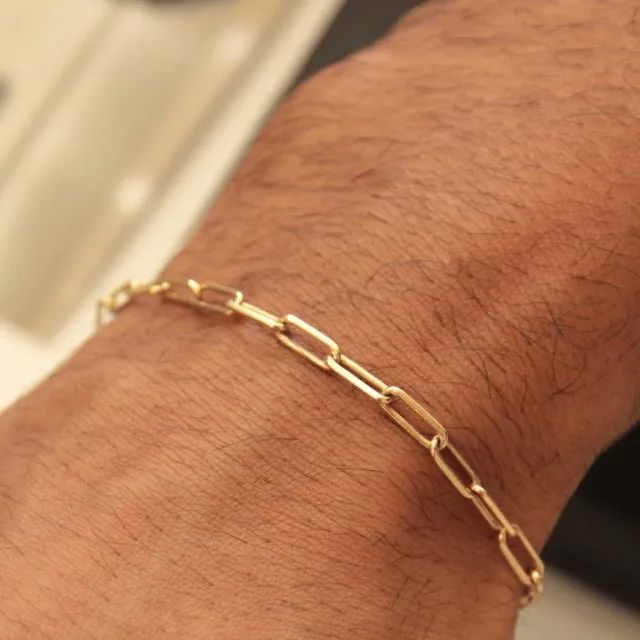 Pulseira masculina Cartier de ouro18k  - Foto 2