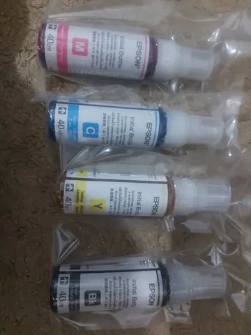 Kit 4 cores Cartucho original Epson Initial Bottle 