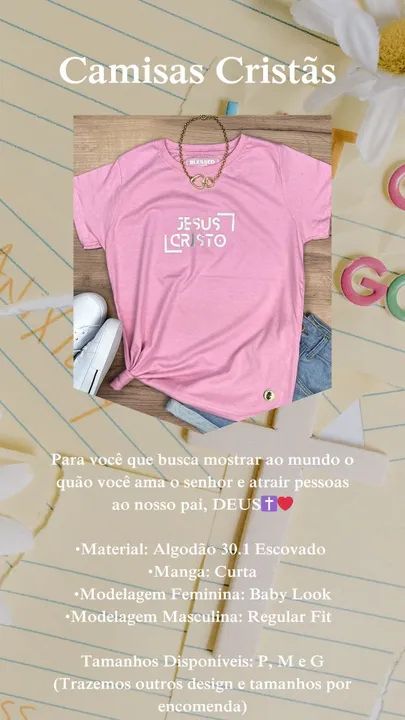 Camisas Cristãs de Ótima Qualidade!!! - Foto 2