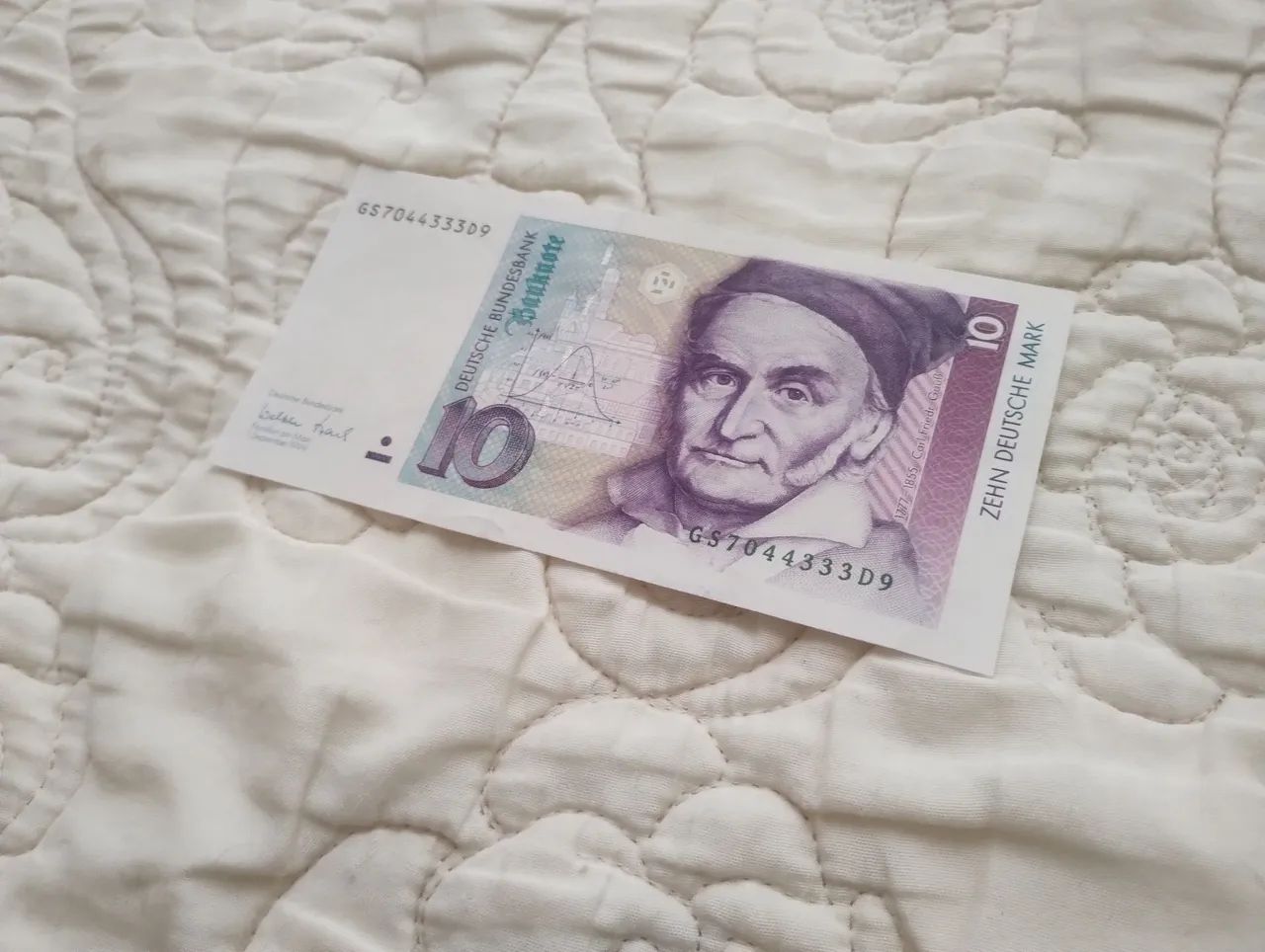 Nota de 10 marcos alemães - Carl Friedrich Gauss - Foto 5