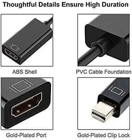 Conversor Mini Displayport / Thunderbolt Para HDMI em São Luís ma  - Foto 3