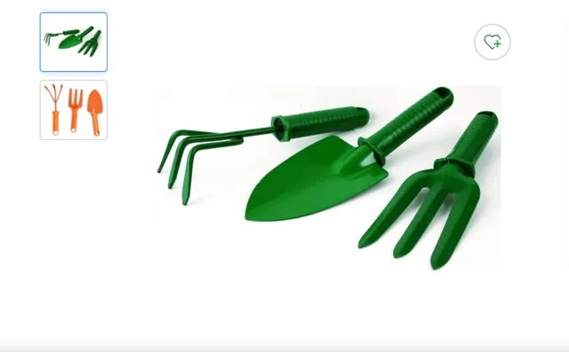 kit cuidados com jardim 3 peças