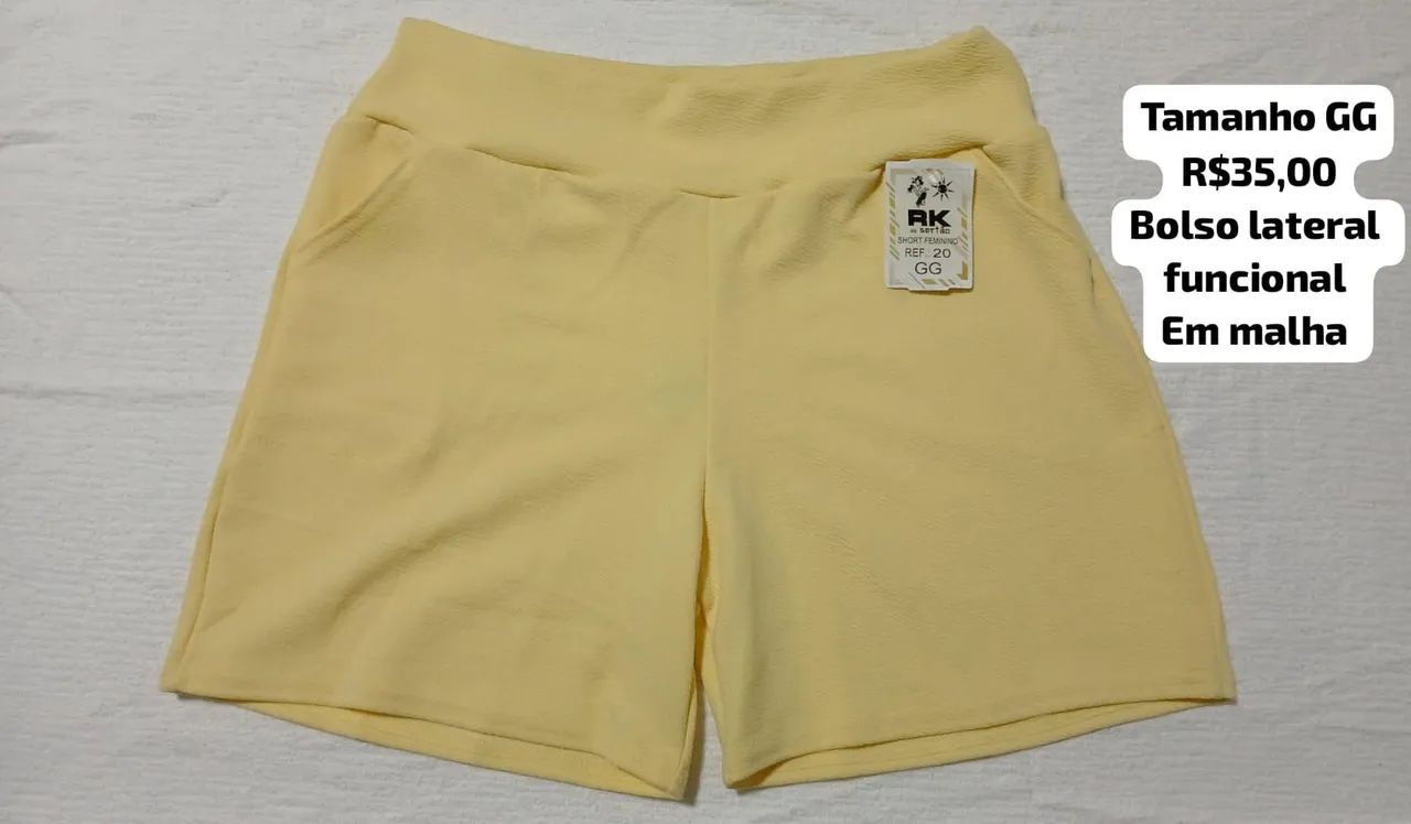 Short Feminino GG em Malha 