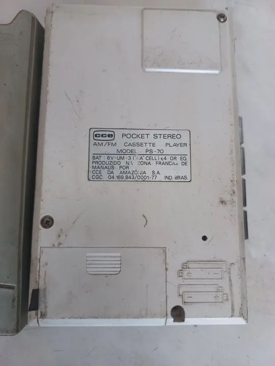 Walkman antigo CCE pocket stereo PS 70 para arrumar  - Foto 3
