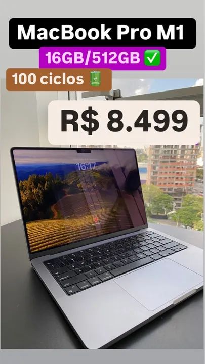 MacBook Pro M1 Pro 16GB/512GB ssd