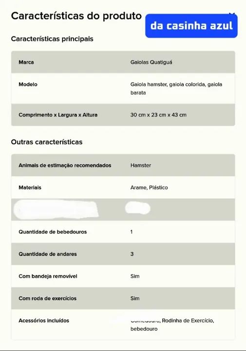 2 Gaiolas grande para Hasmter e Porquinho da Índia  - Foto 6