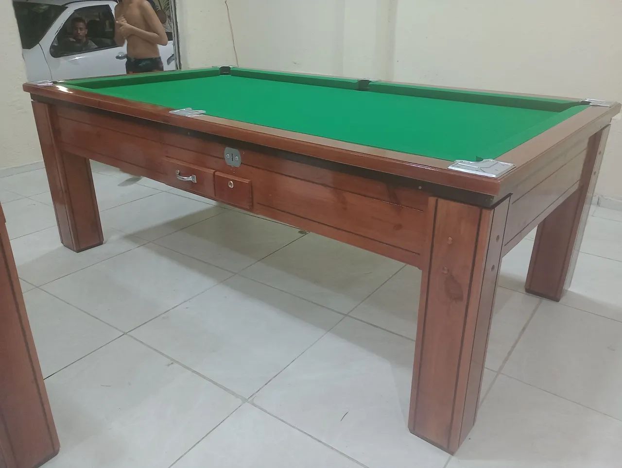 Mesa de Sinuca Comercial Madeirada