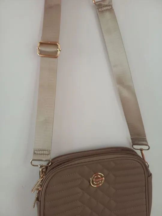 Bolsa de Ombro Marrom - Foto 3