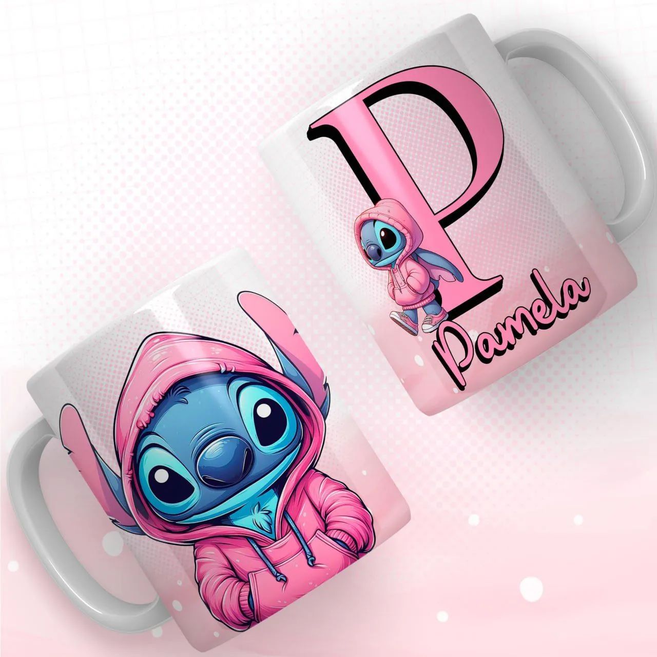 Caneca Personalizada Stitch Com nome - Foto 5