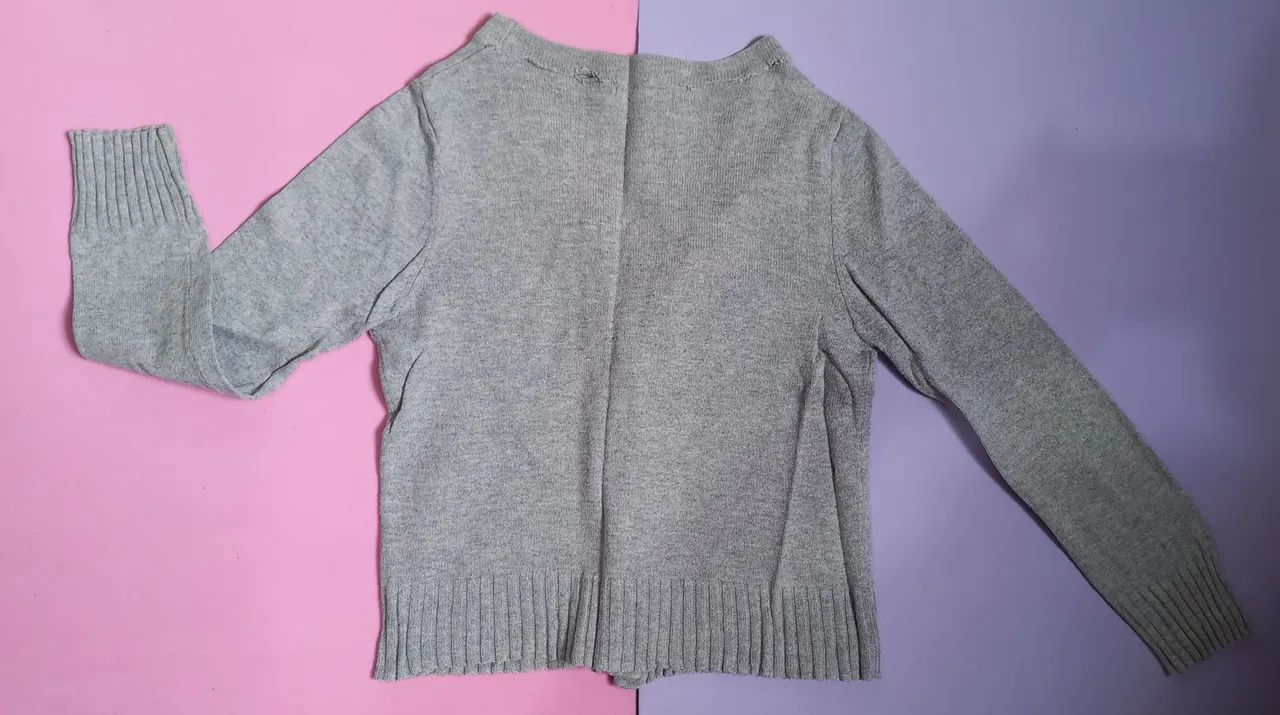 Cardigan infantil cinza - Malwee - Foto 5