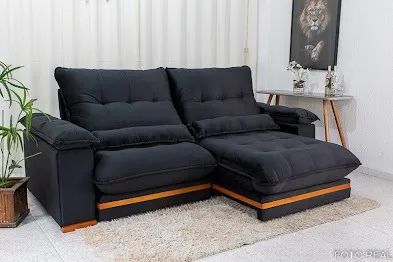 Sofá retrátil reclinável Estain - Foto 4