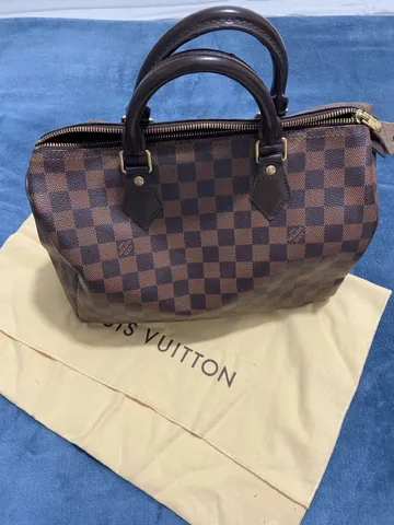 Bolsa Louis Vuitton Speedy 30 Damier Ébène