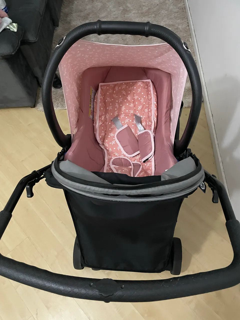 carrinho e bebê conforto 