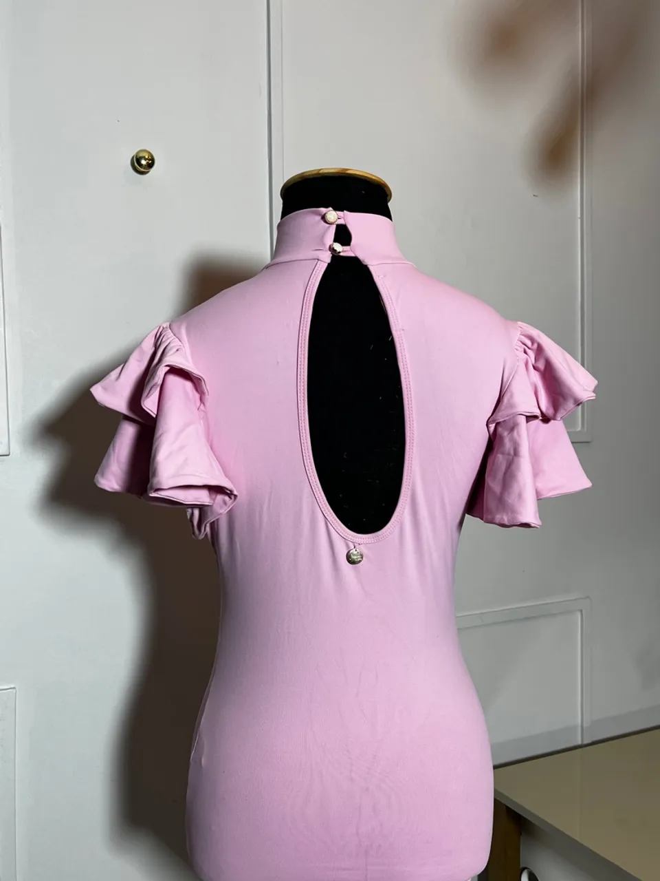 Body Rosa com Detalhes Elegantes de muita qualidade