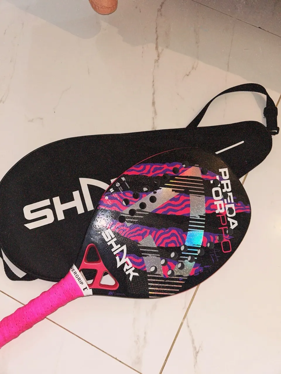 Raquete Shark Predator Pro Rosa