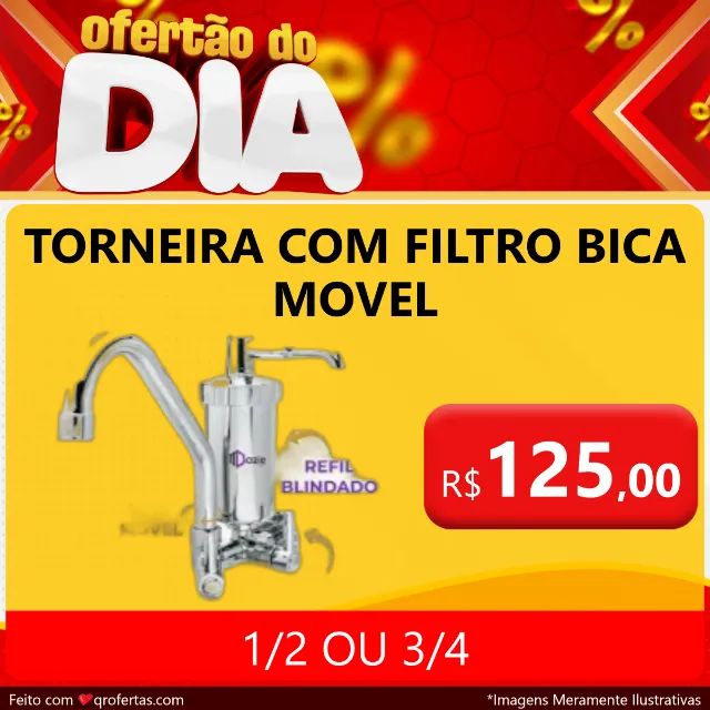 Torneira Giratoria com Filtro Bica Movel - - Foto 6