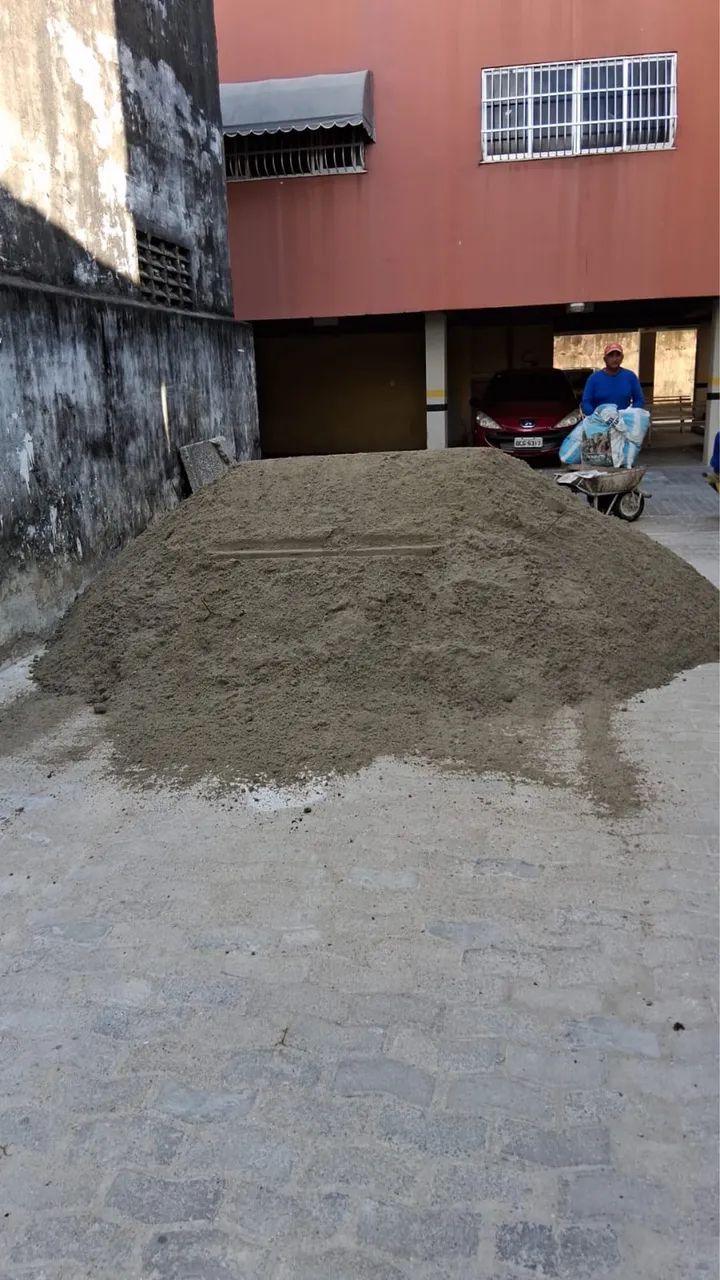 Areia grossa de qualidade 