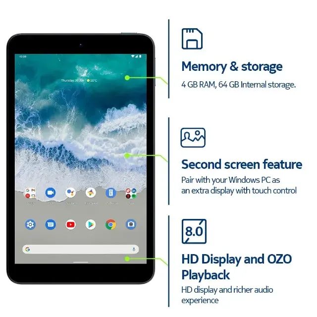 Tablet Nokia T10 4G 64GB 3GB Ram Tela 8" Hd Azul - Foto 4