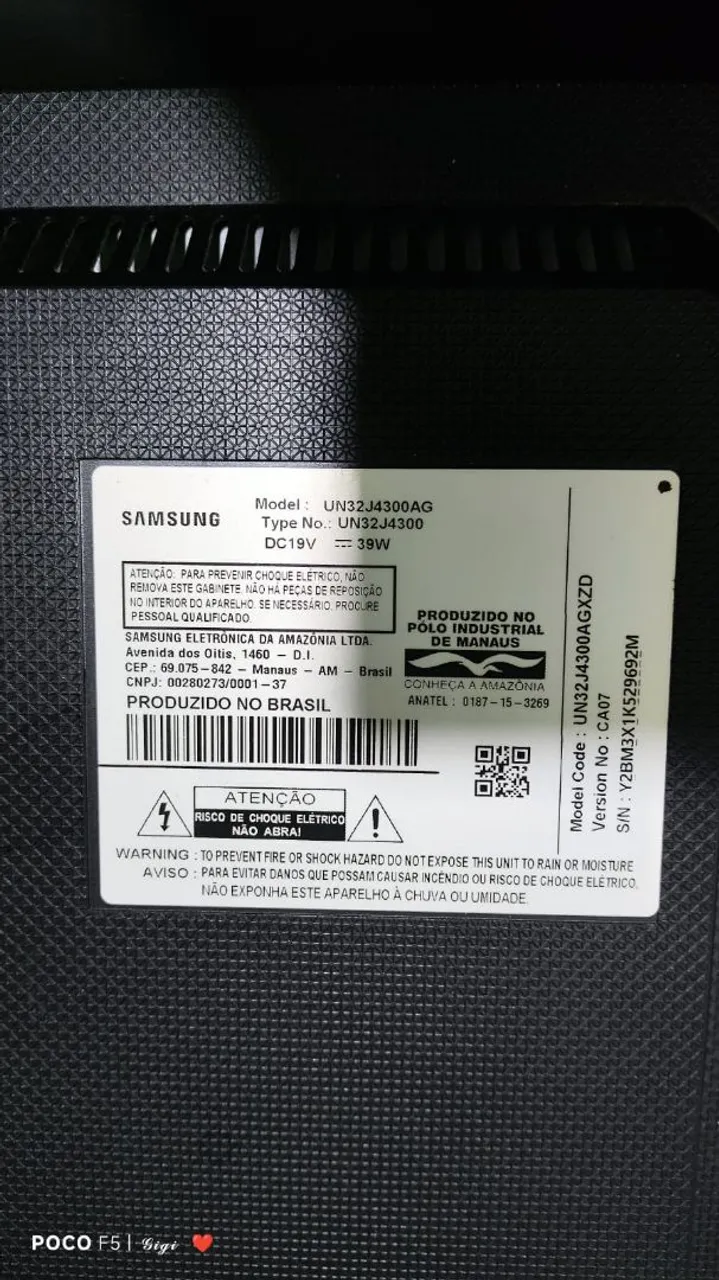TV Samsung UN32J4300AG 32 Polegadas