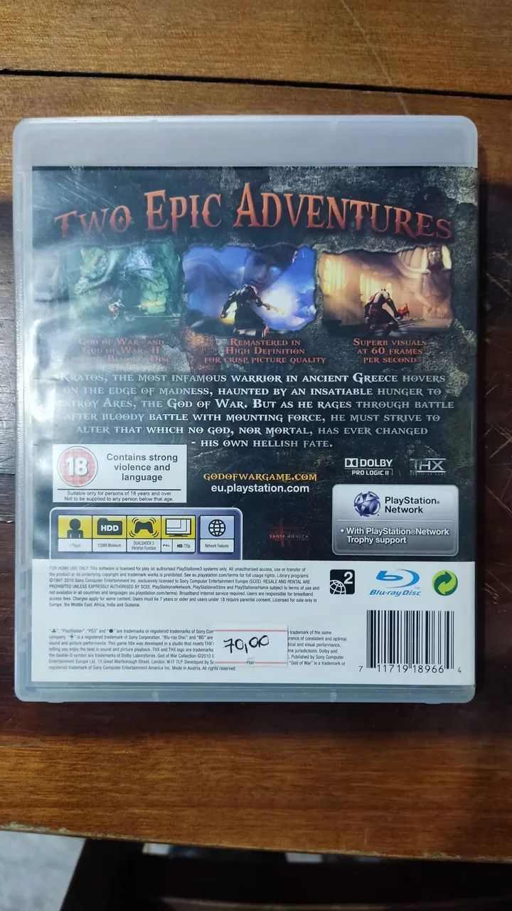 God of War Collection PS3 | Ótimo estado - Foto 2