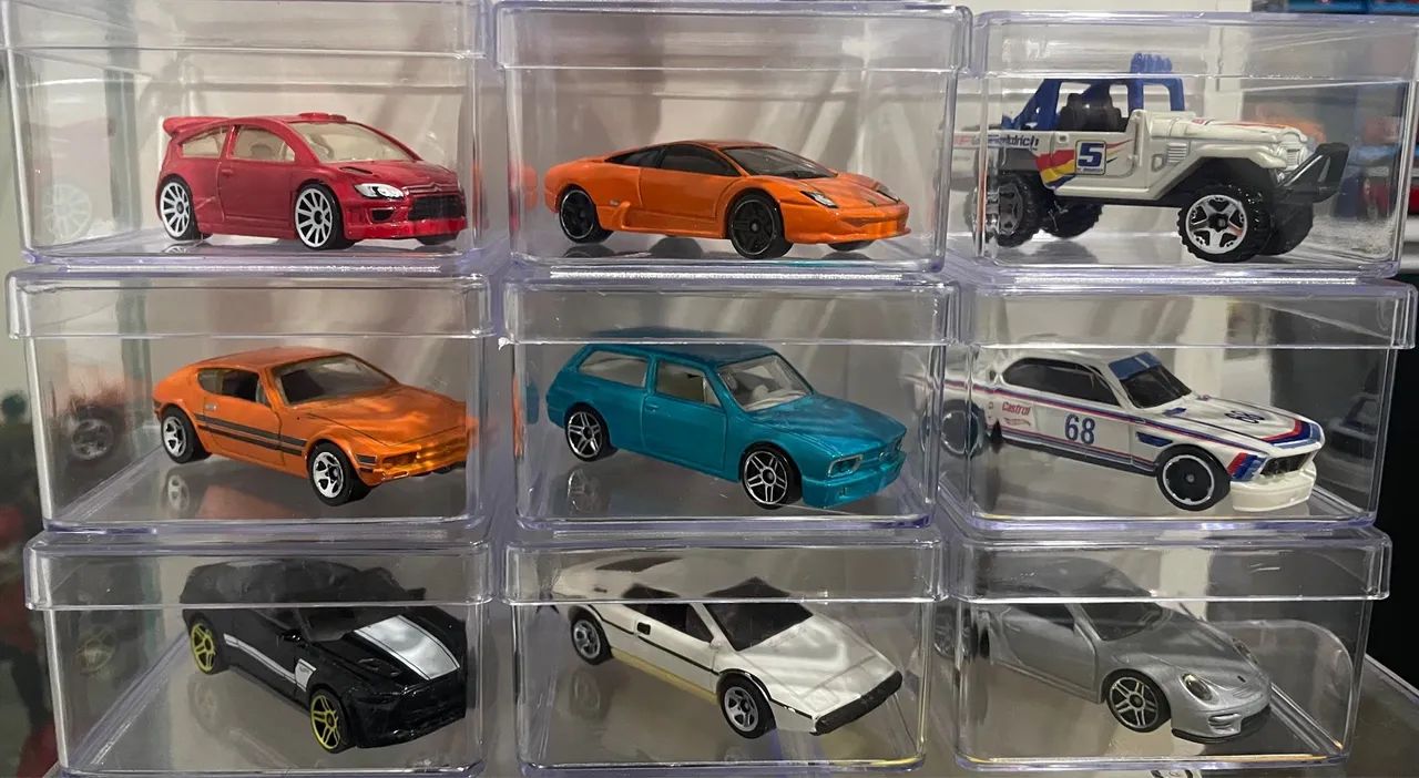 Caixa Acrílica HotWheels 
