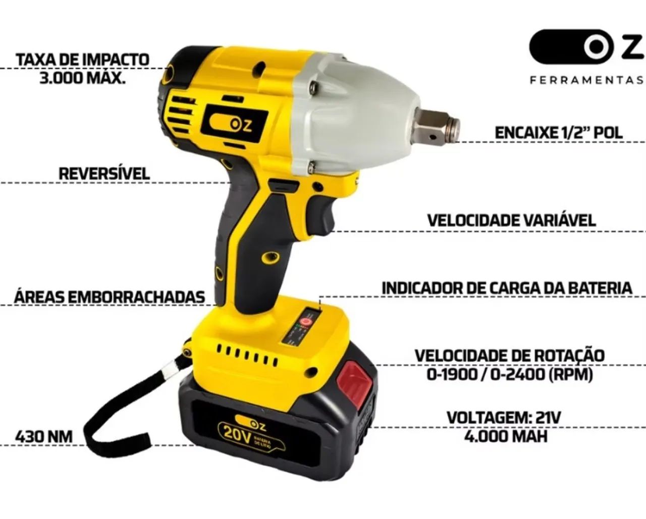 Chave impacto 430NM Promoção  - Foto 2