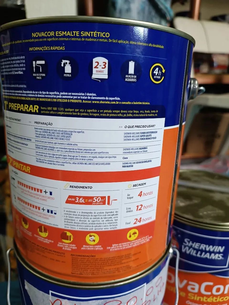Tinta Esmalte Sintético Nova Cor 3,6L  - Foto 2