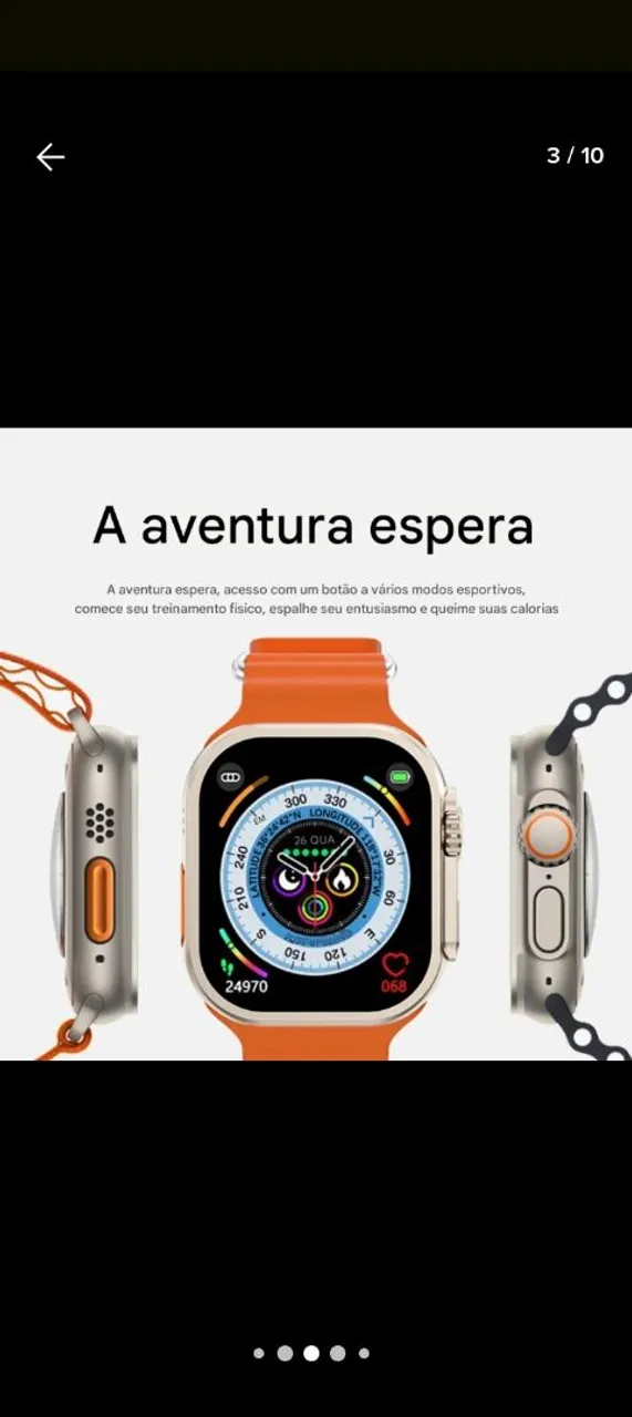 Smartwatch Ultra Resistente - Aventura te espera!