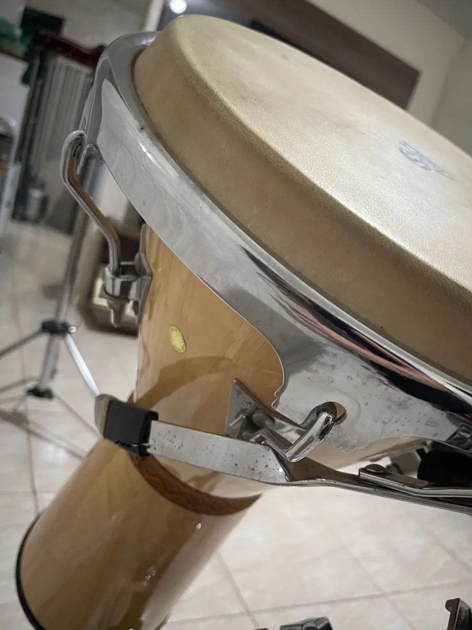 Djembe da marca Aspire+ pedestal de Djembe com regulagem - Foto 4