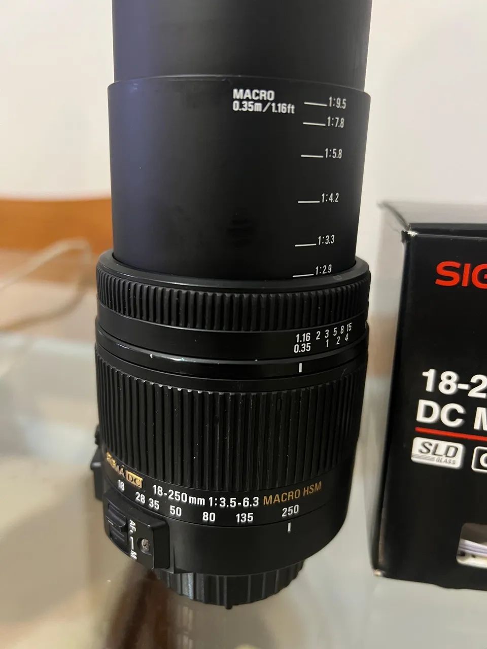 SIGMA 18-250mm 【acerocker】 Lente Sigma 18-250mm F3.5-6.3 Hsm Para Nikon Impecavel Nfe Nikon F