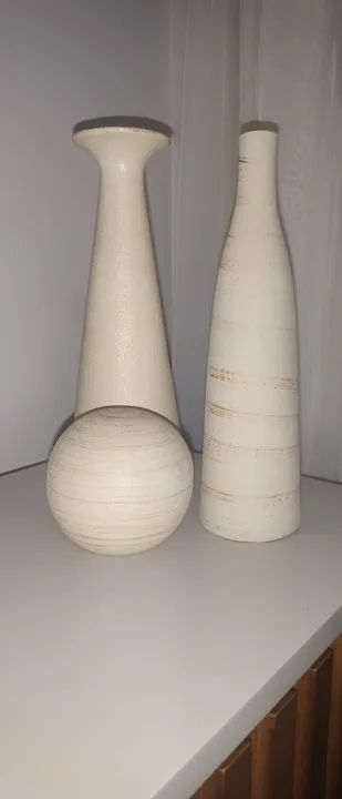 Conjunto de Vasos Decorativos em Cerâmica - Foto 2
