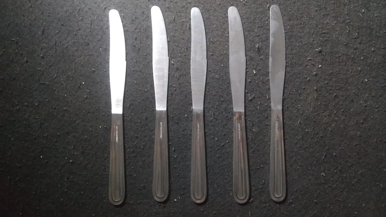 Conjunto de Facas de Mesa | Inox Meridional | Facas Antigas | Vintage
