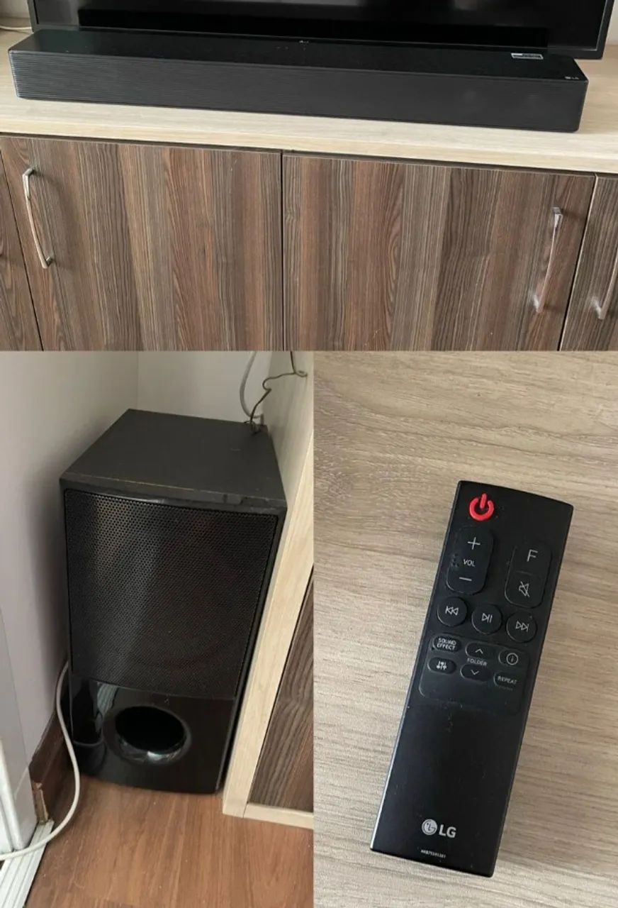 Soundbar LG, modelo SNH5 - com 600W RMS de potência e 4.1 canais. - Foto 3