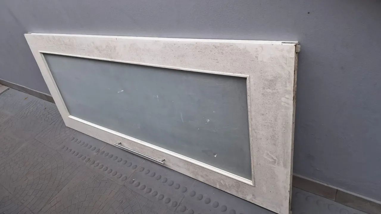Porta correr de Vidro com Moldura de vidro 
