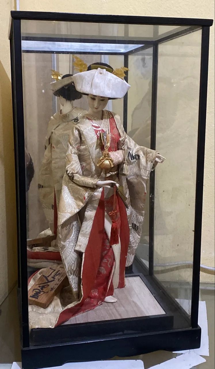 Boneca Japonesa de Noiva - Hanayome Ningy? - Vitrine Original - Peça Rara - Foto 2