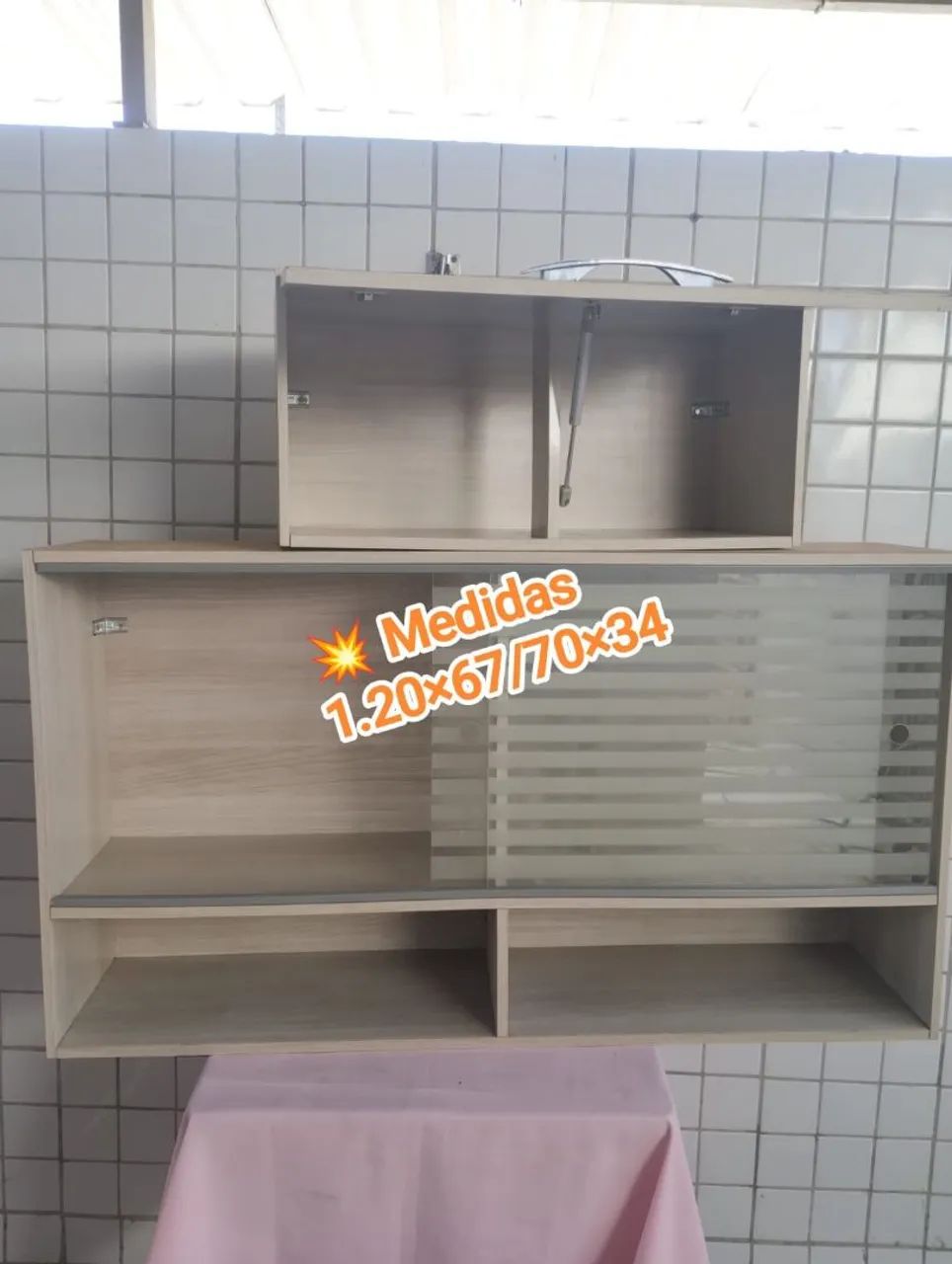 Kit de armário de cozinha duas peças MDF ENTREGO  - Foto 4