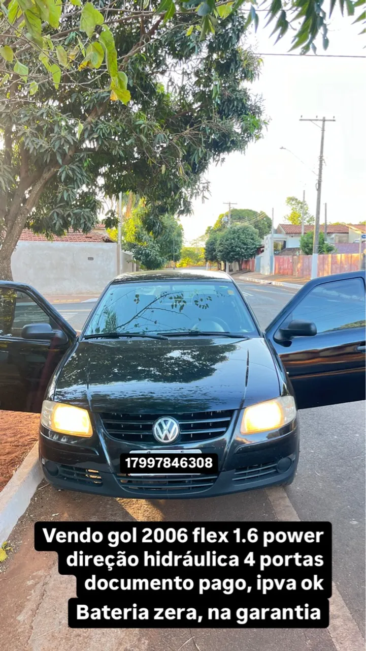 Gol power 1.6 2006 preto